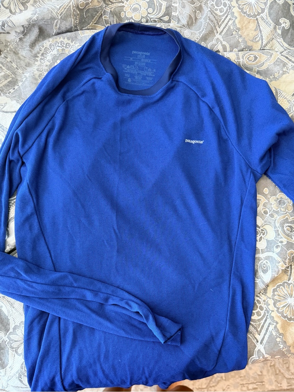Patagonia Long-Sleeve Crew in Royal Blue/ med/
